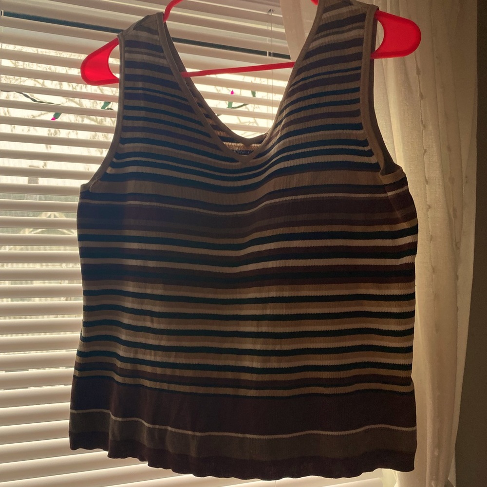 Brown stripped Vest
